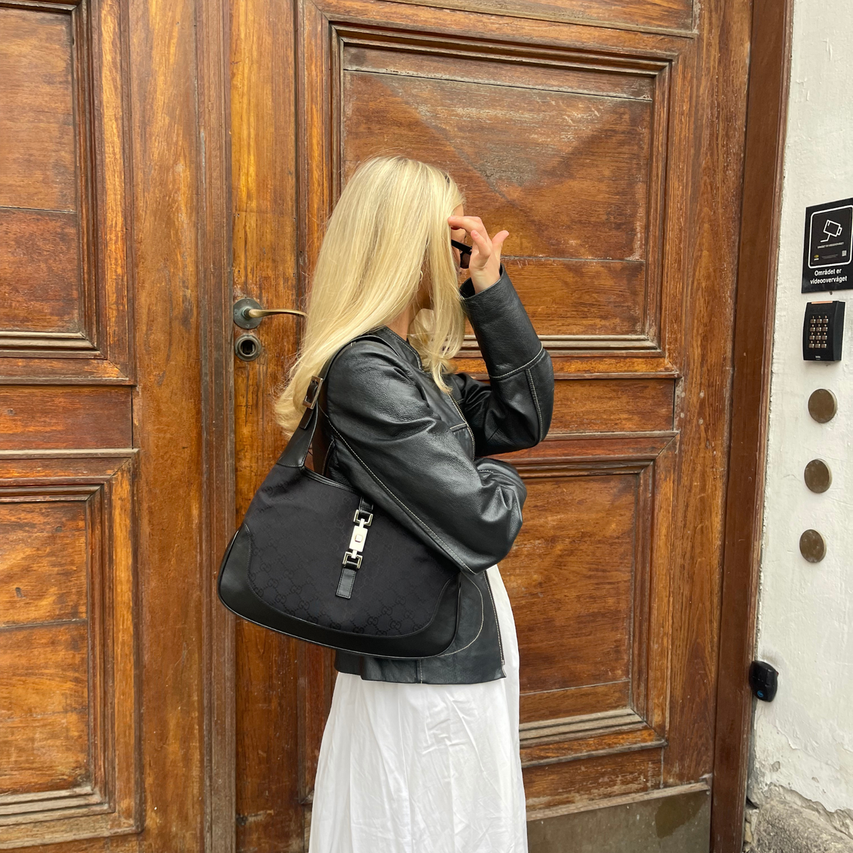 Gucci Large Jackie Black Canvas