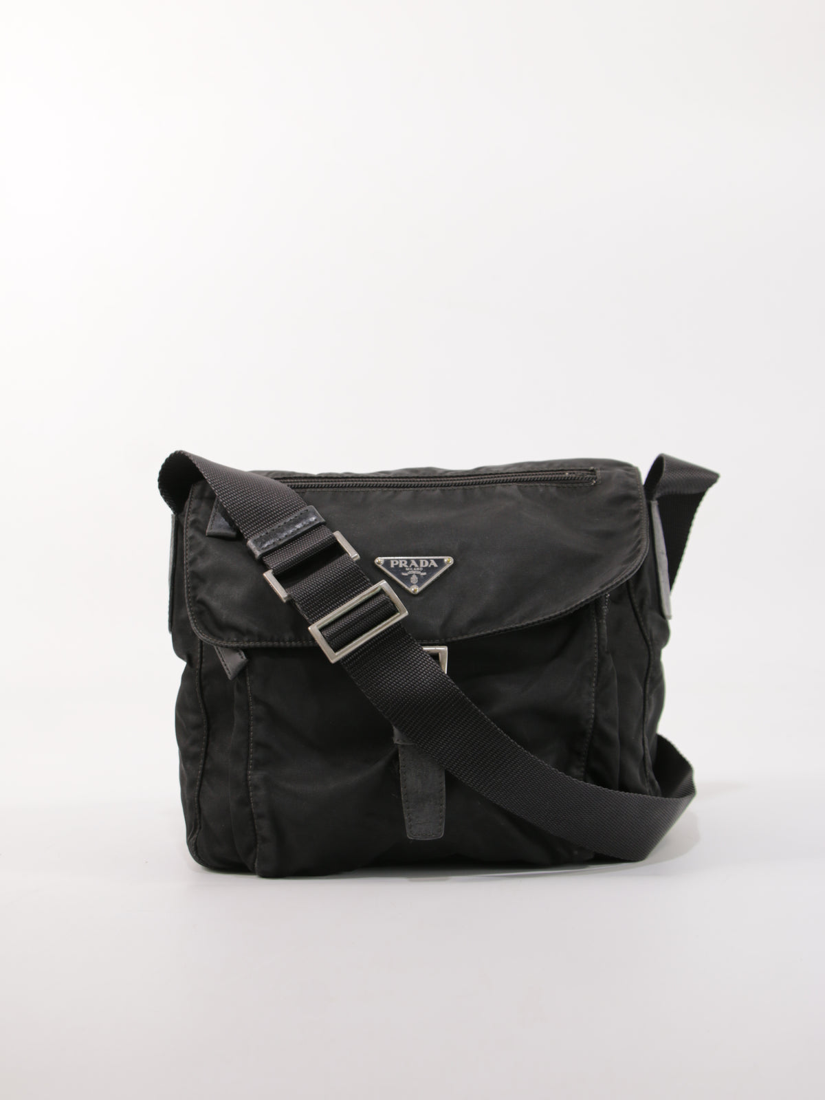 Prada Single Buckle Messenger
