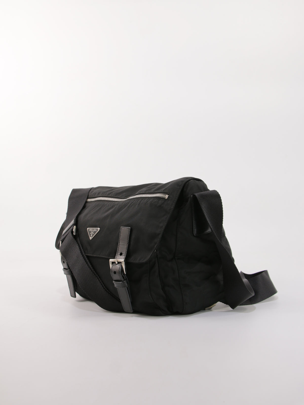 Prada Double Buckle Messenger