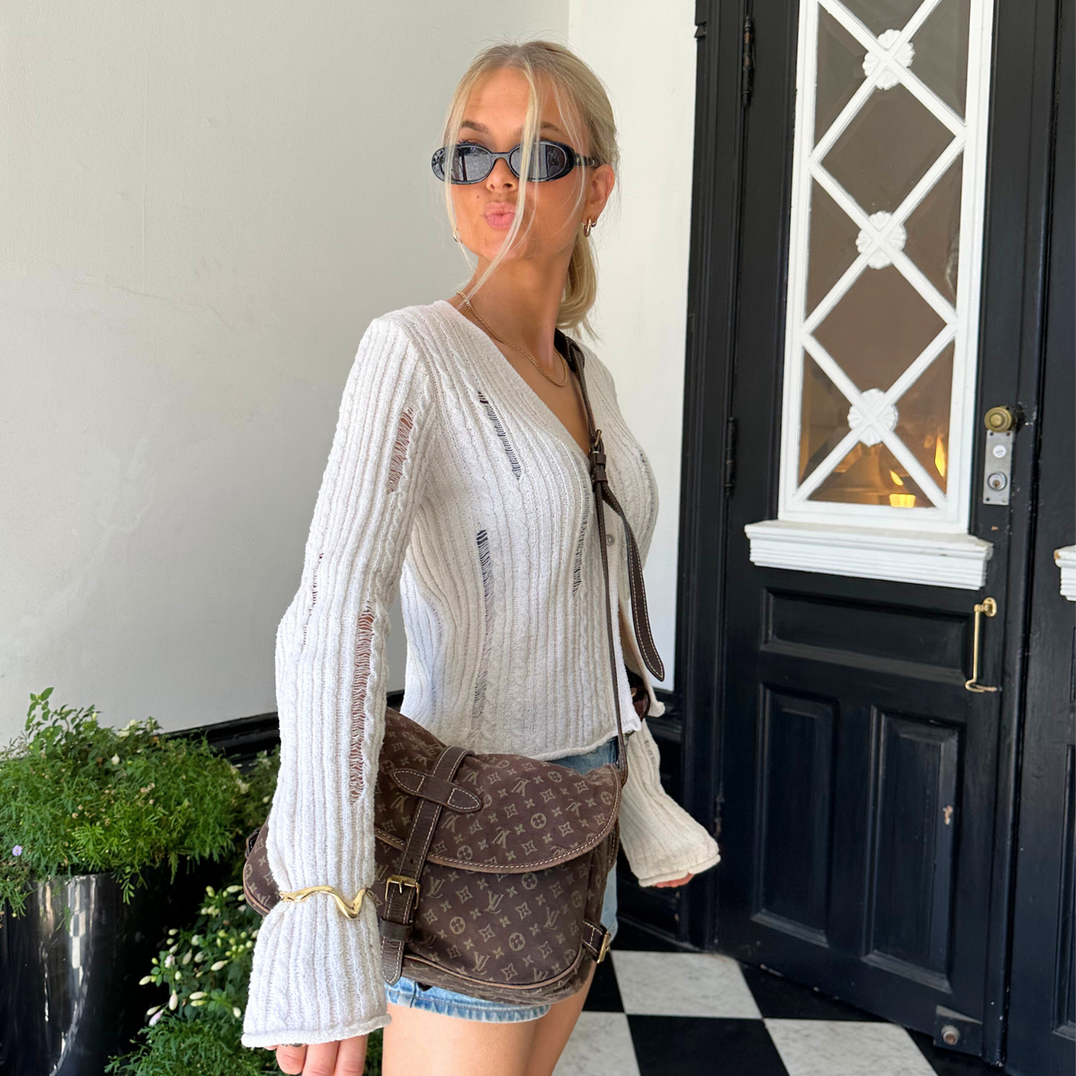 Louis Vuitton Saumur MM Brown Canvas