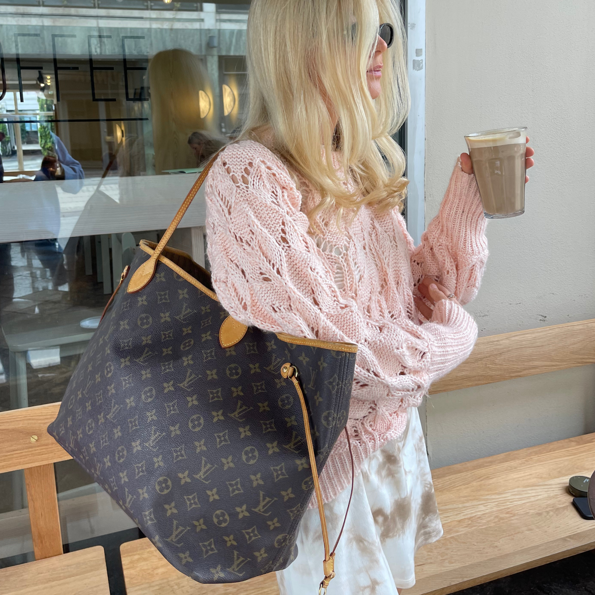 Louis Vuitton Neverfull GM White Canvas