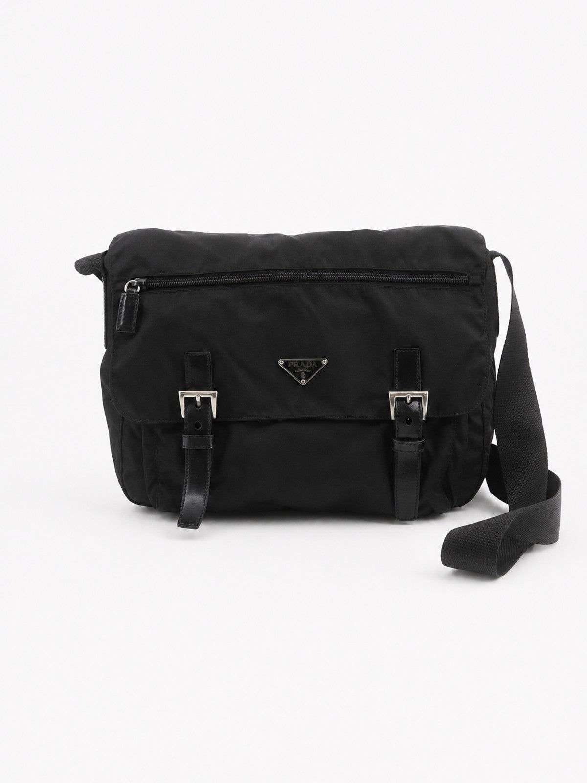 Prada Double Buckle Messenger