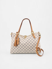 Louis Vuitton Shoulder Bag White Canvas