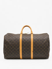 Louis Vuitton Keepall 55 Brown Canvas