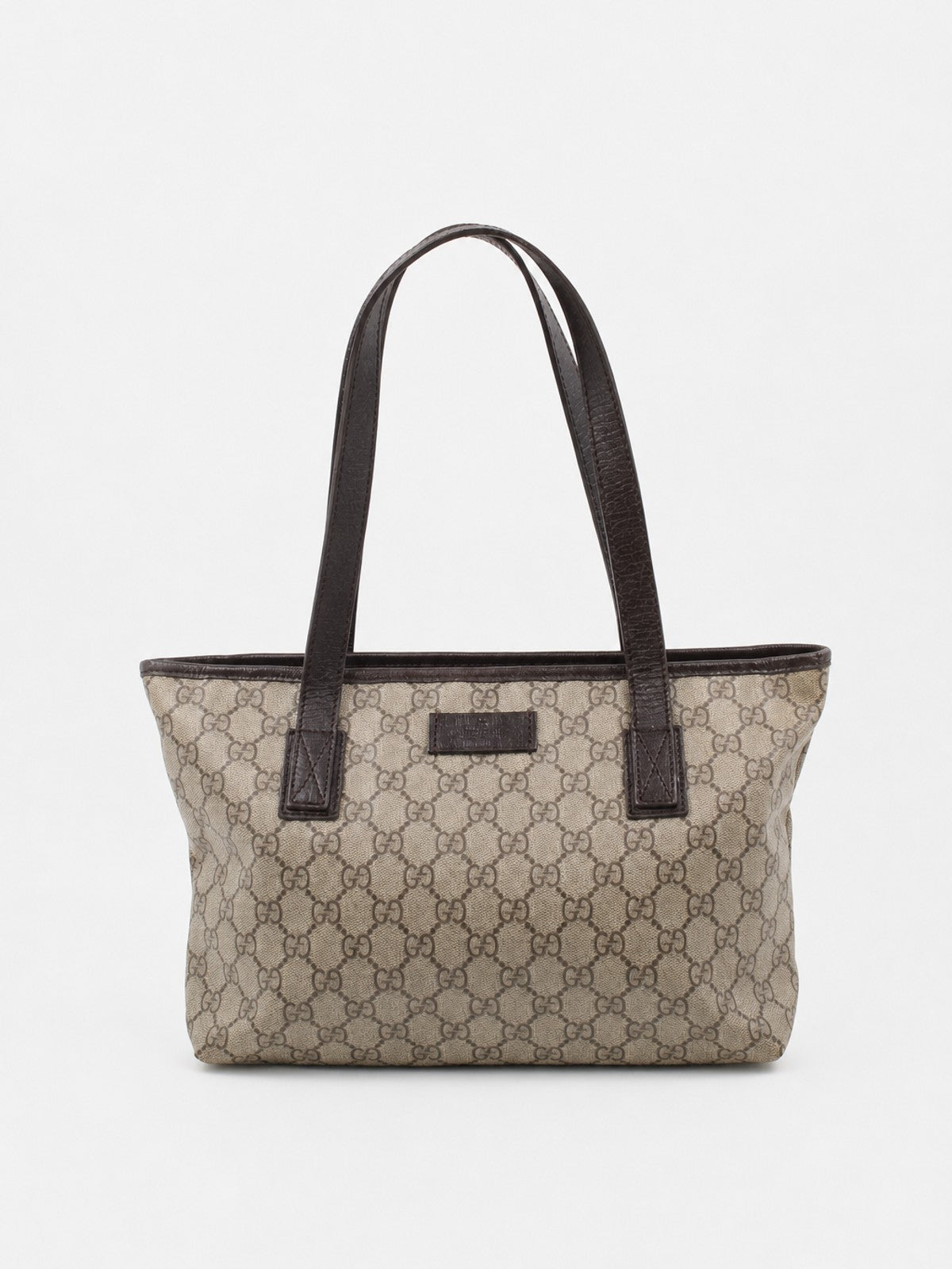 Gucci Shoulder Bag Brown Canvas