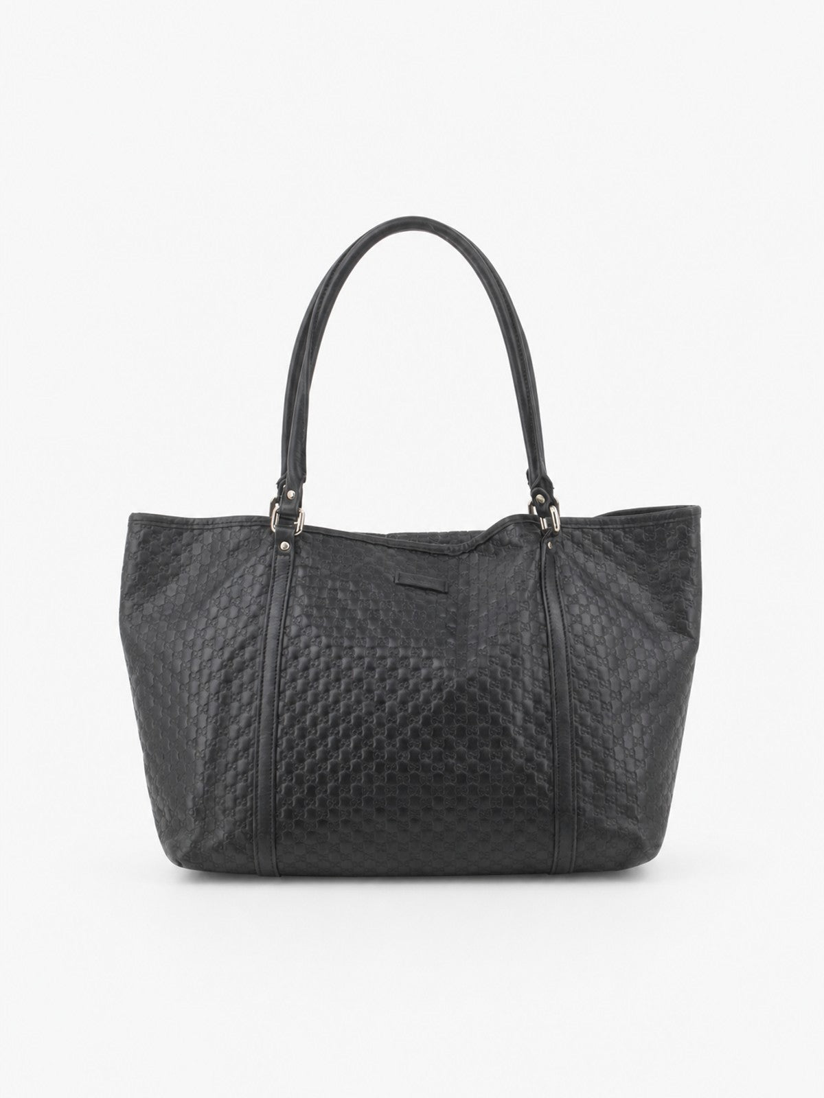 Gucci Tote Bag Black Leather