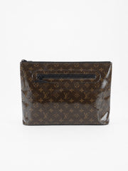 Louis Vuitton Pouch Brown Vernis leather