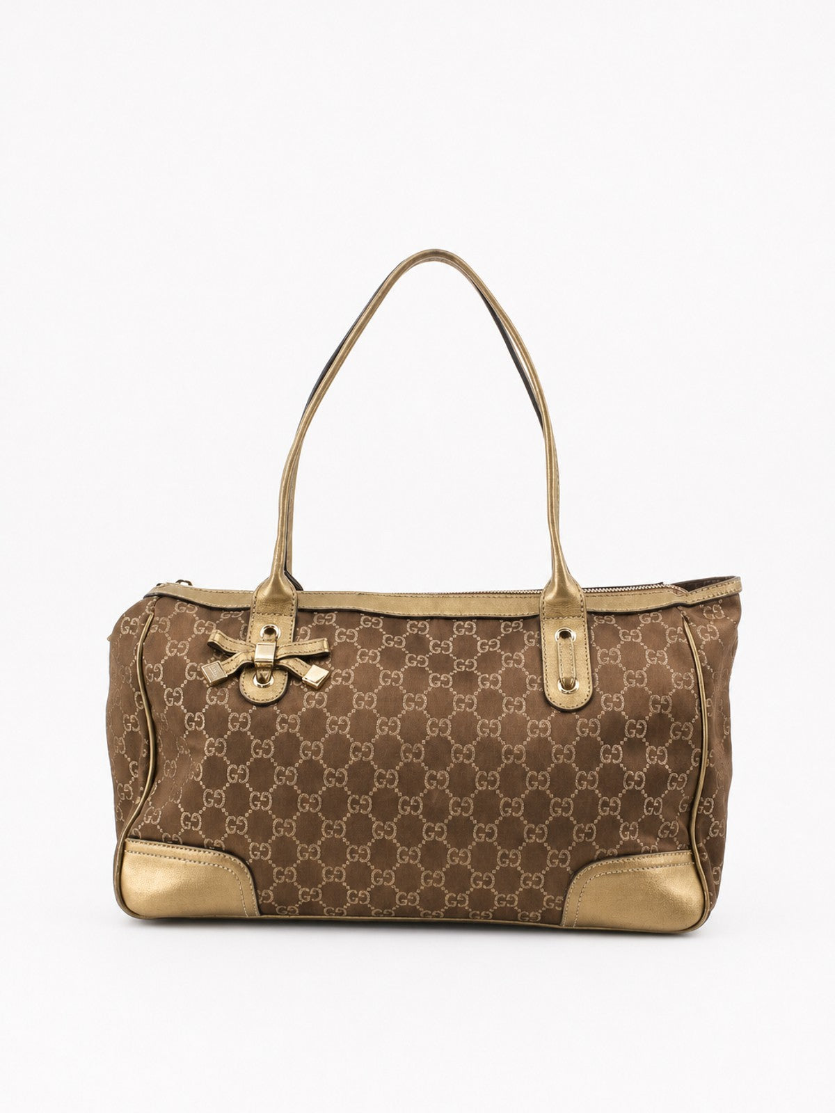 Gucci Princy Tote Brown Canvas