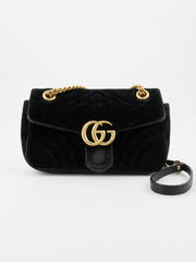 Gucci Marmont Medium Black Velour