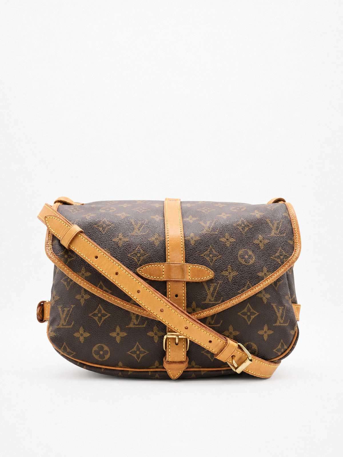 Louis Vuitton Saumur MM Brown Canvas