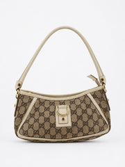 Gucci Abbey D-Ring Pochette Brown Canvas