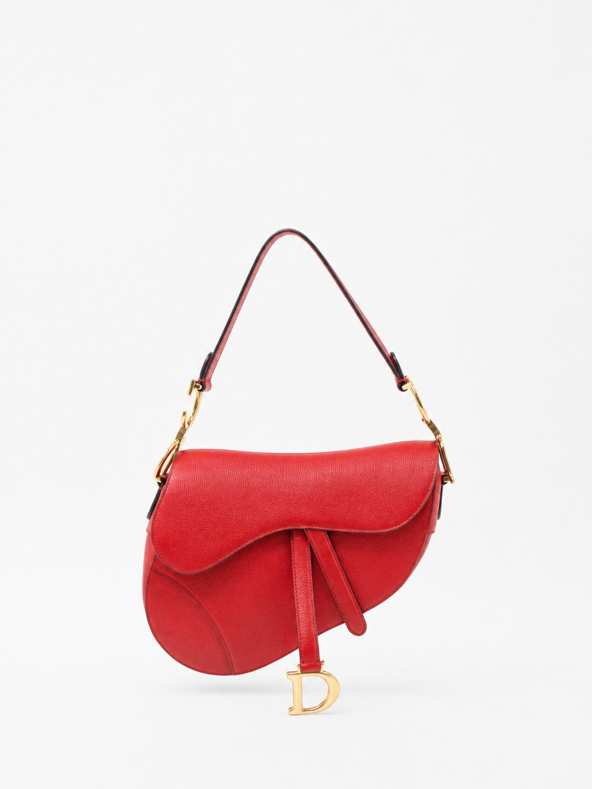 Christian Dior Saddle Red Leather