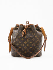 Louis Vuitton Petit Noé Brown Canvas