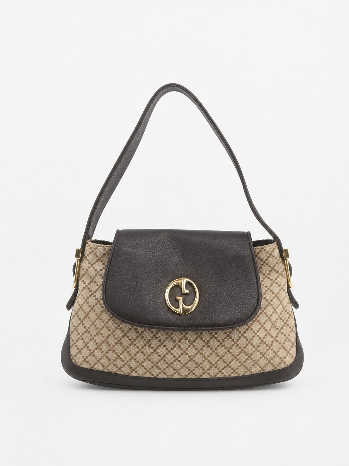 Gucci Shoulder Bag Brown Fabric
