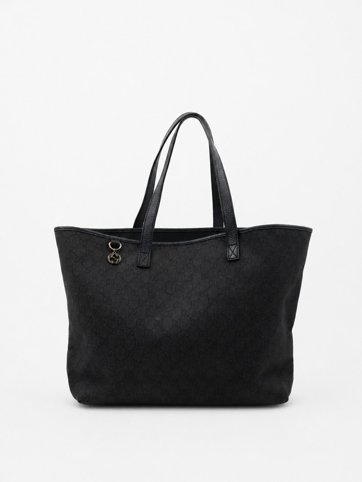Gucci Tote Bag Black Canvas