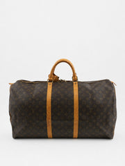 Louis Vuitton Keepall 60 Brown Canvas