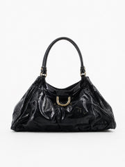 Gucci Abbey D-Ring Large Black Patent leather