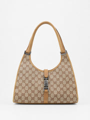 Gucci Medium Bardot Brown Canvas