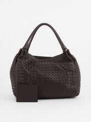 Bottega Veneta Shoulder Bag Brown Leather