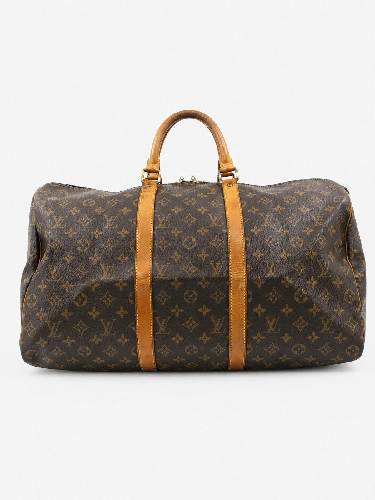Louis Vuitton Keepall 50 Brown Canvas