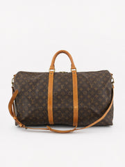 Louis Vuitton Keepall 55 Brown Canvas