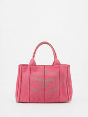 Prada Small Canapa Pink Canvas