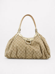 Gucci Abbey D-Ring Large Brown Canvas