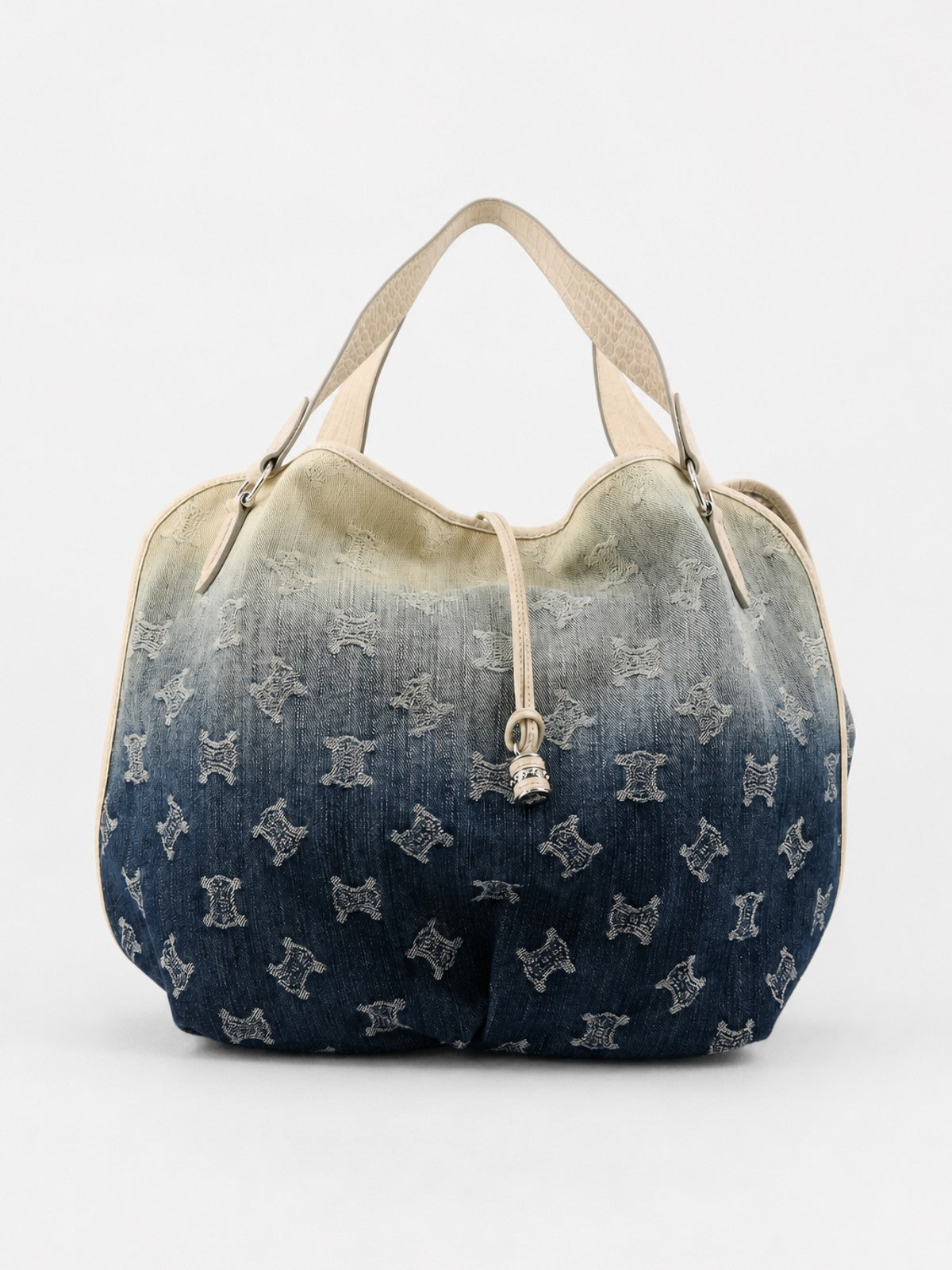 Celine Shoulder Bag Blue Denim