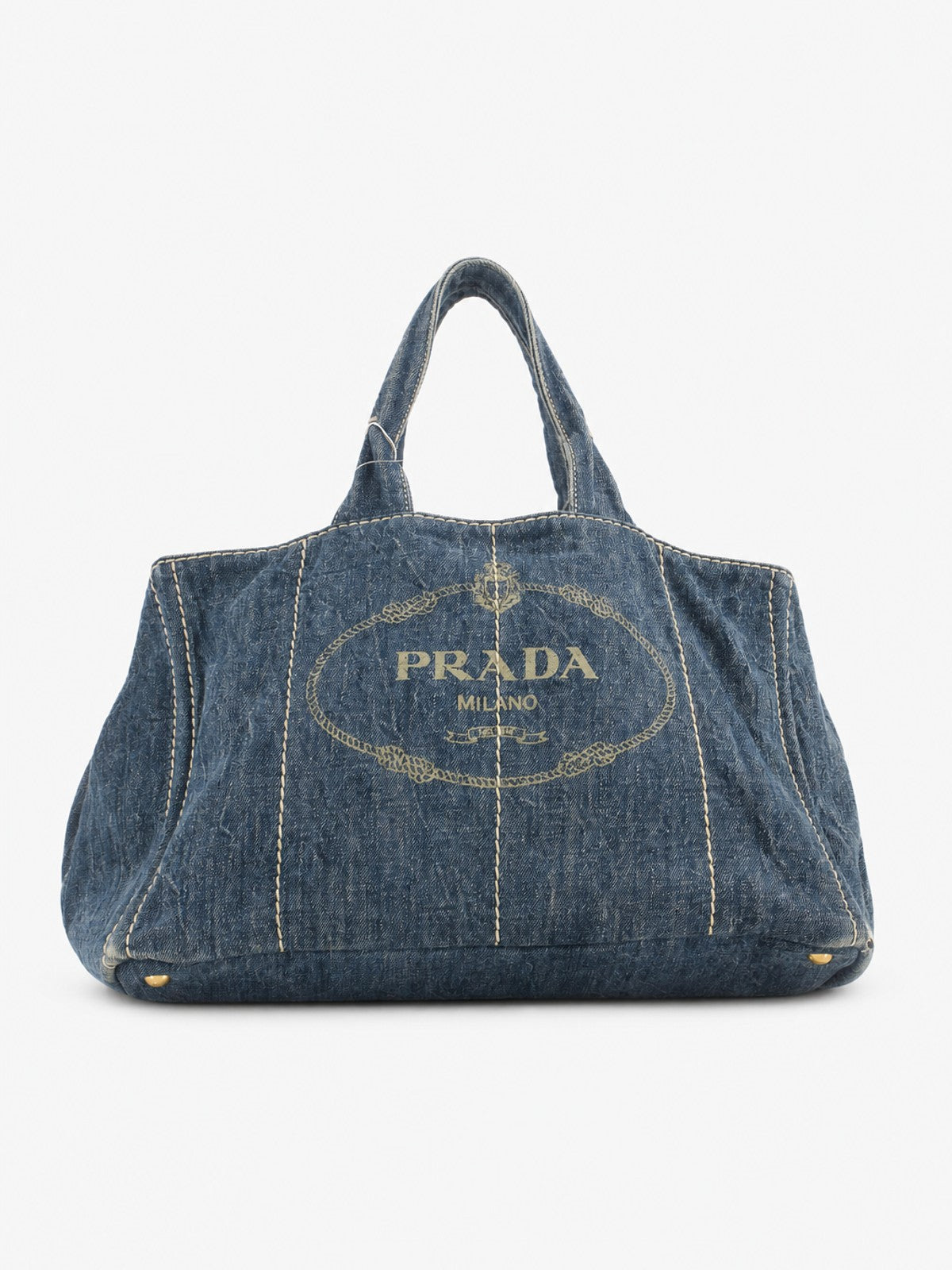 Prada Large Canapa Blue Denim