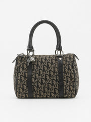 Christian Dior Boston 25 Black Canvas