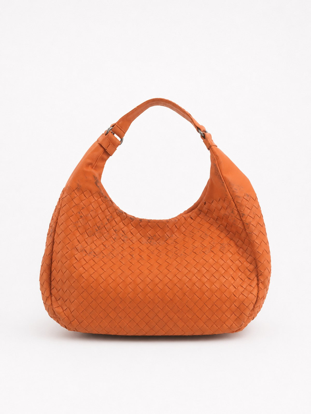 Bottega Veneta Medium Campana Hobo Orange Leather
